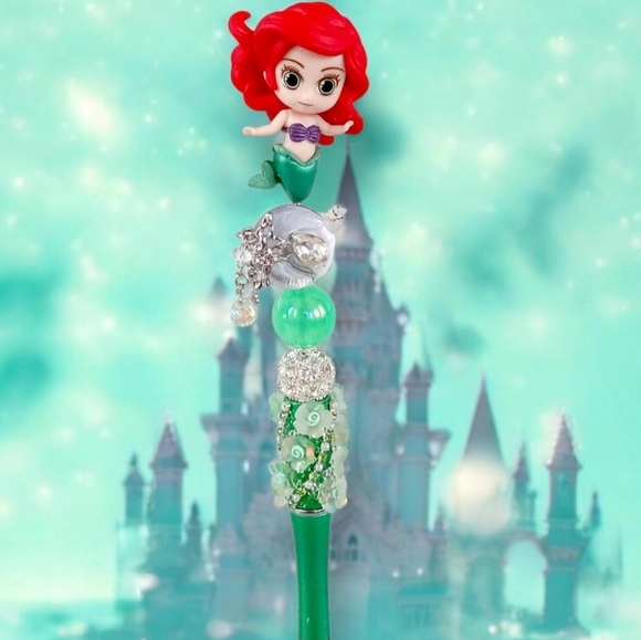 Disney Other - Kawaii Disney Princess Beaded Pen | The Little Mermaid